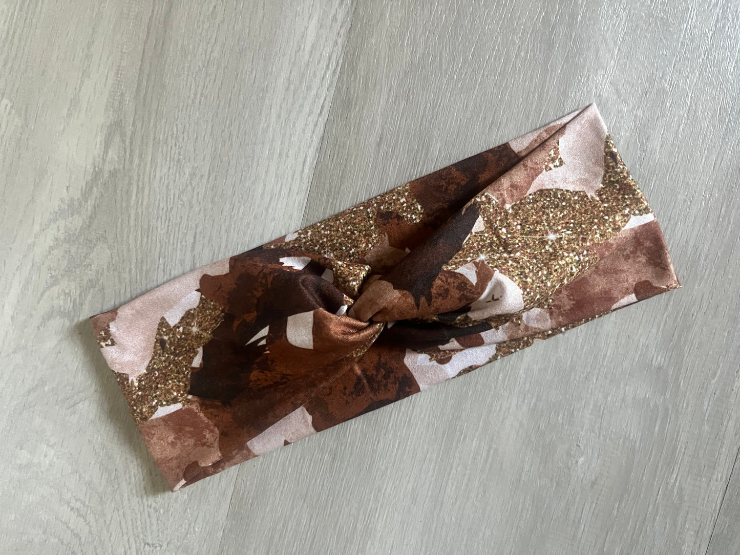 Brown Faux Glitter horses