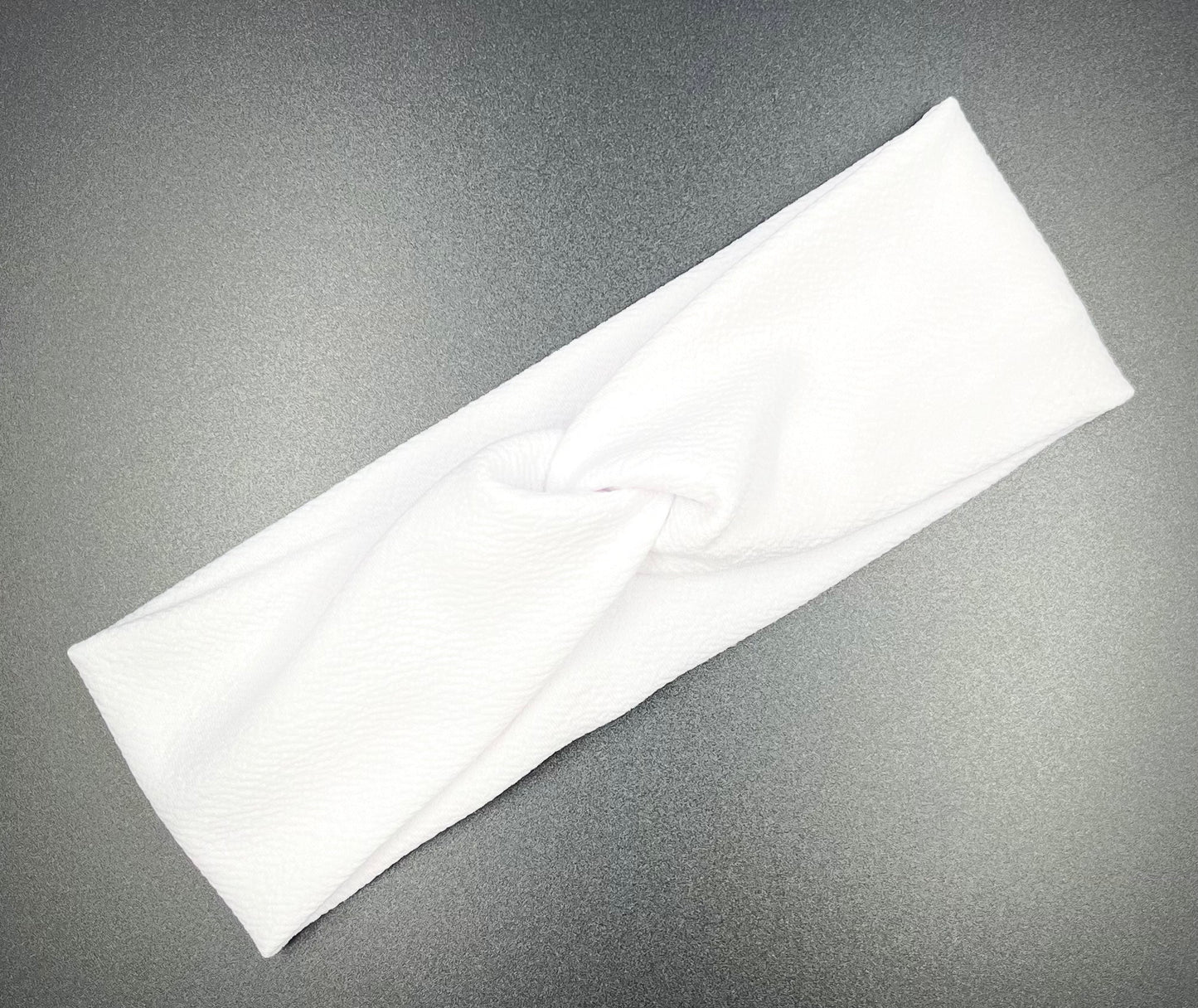 White Solid Headband
