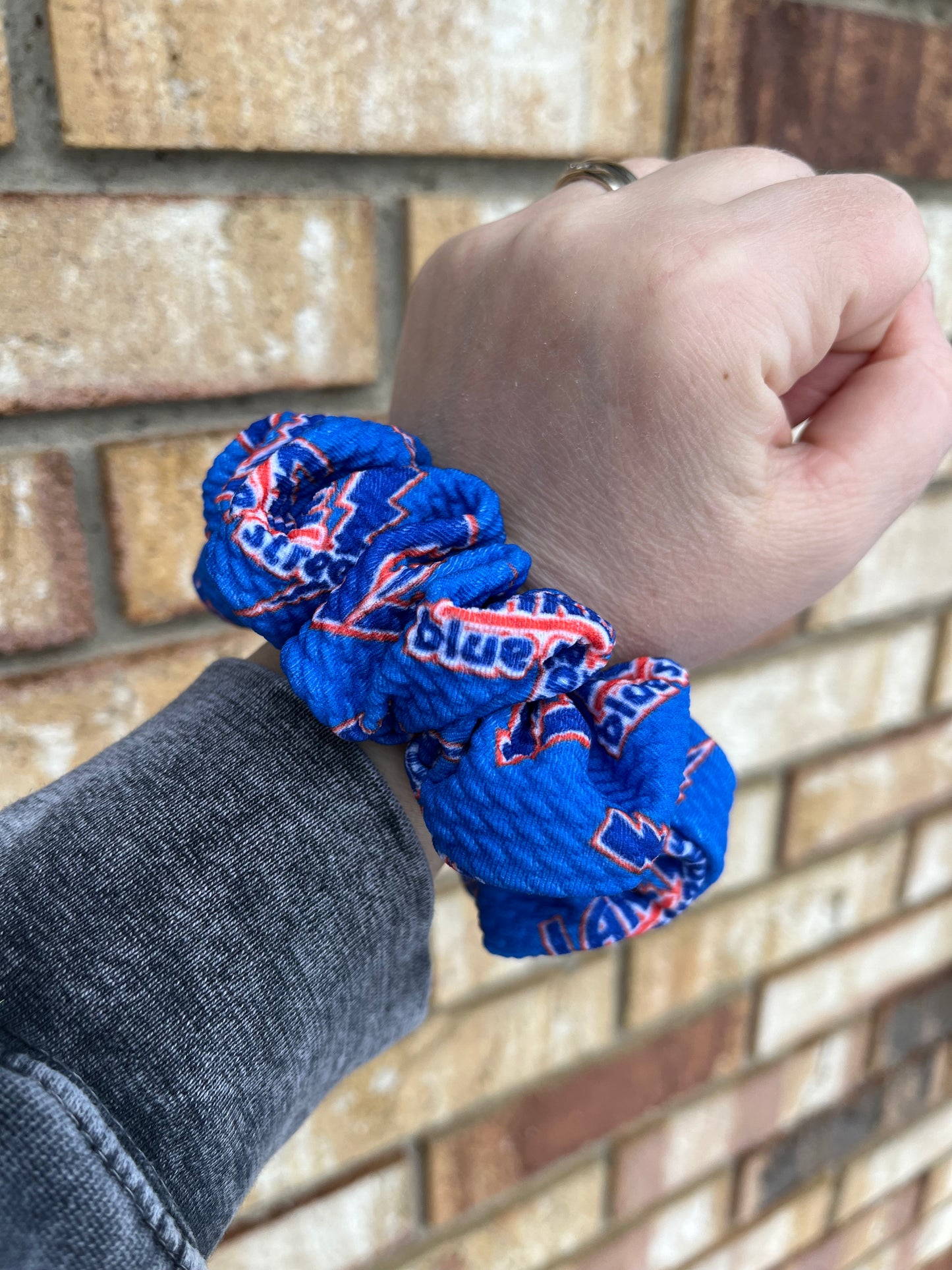 Blue Lake Scrunchie