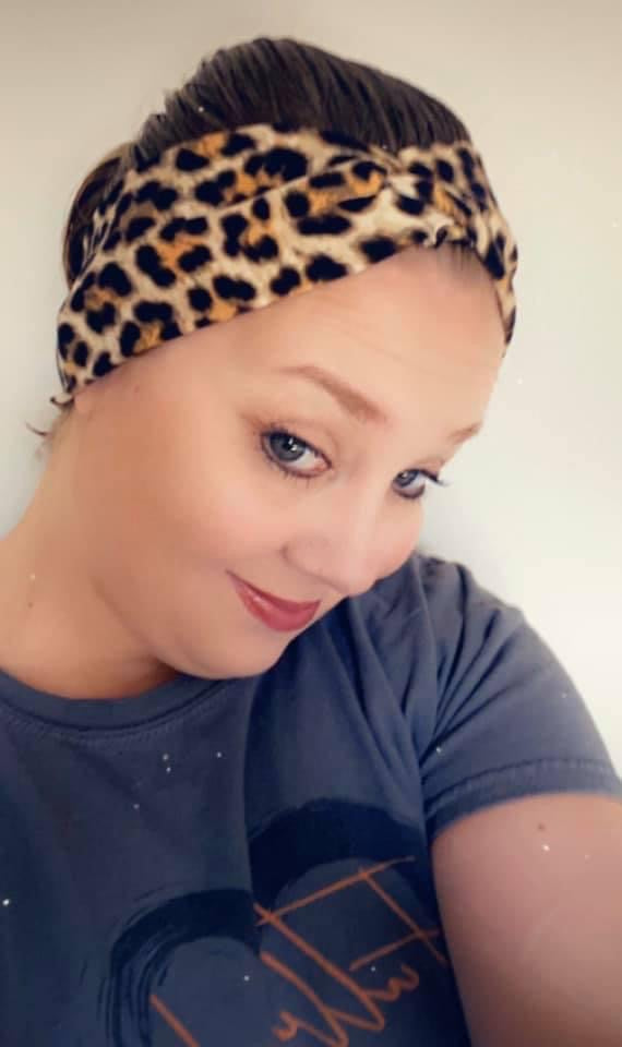 Brown Leopard Headband