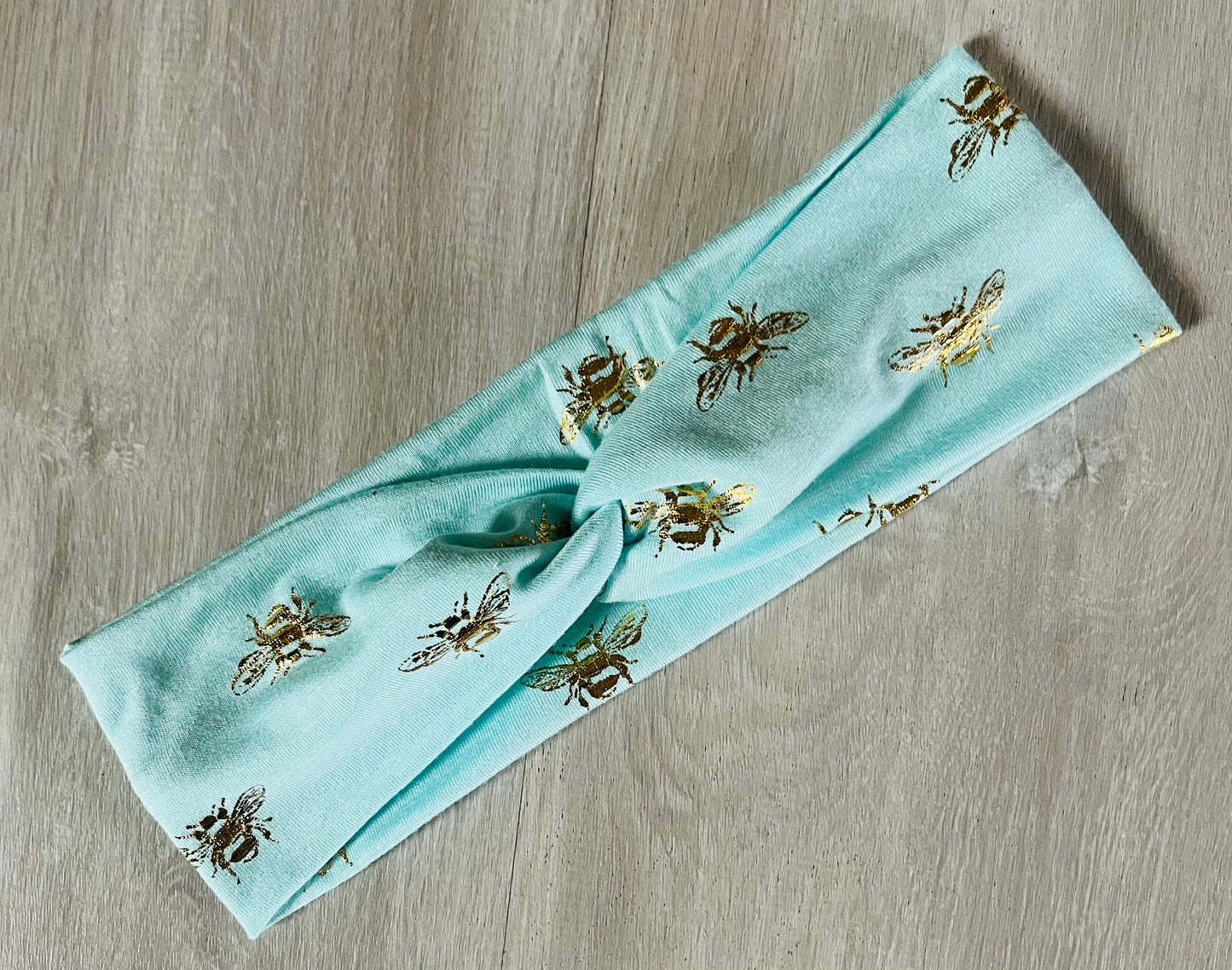 Gold Foil Bees Headband