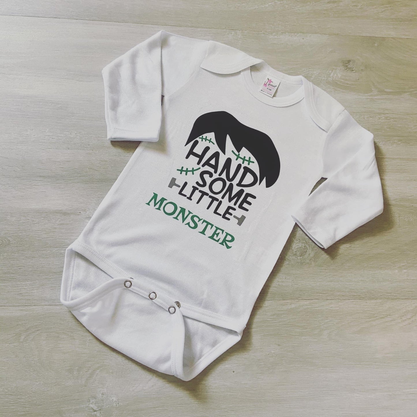 Little Monster Long Sleeve Onesie