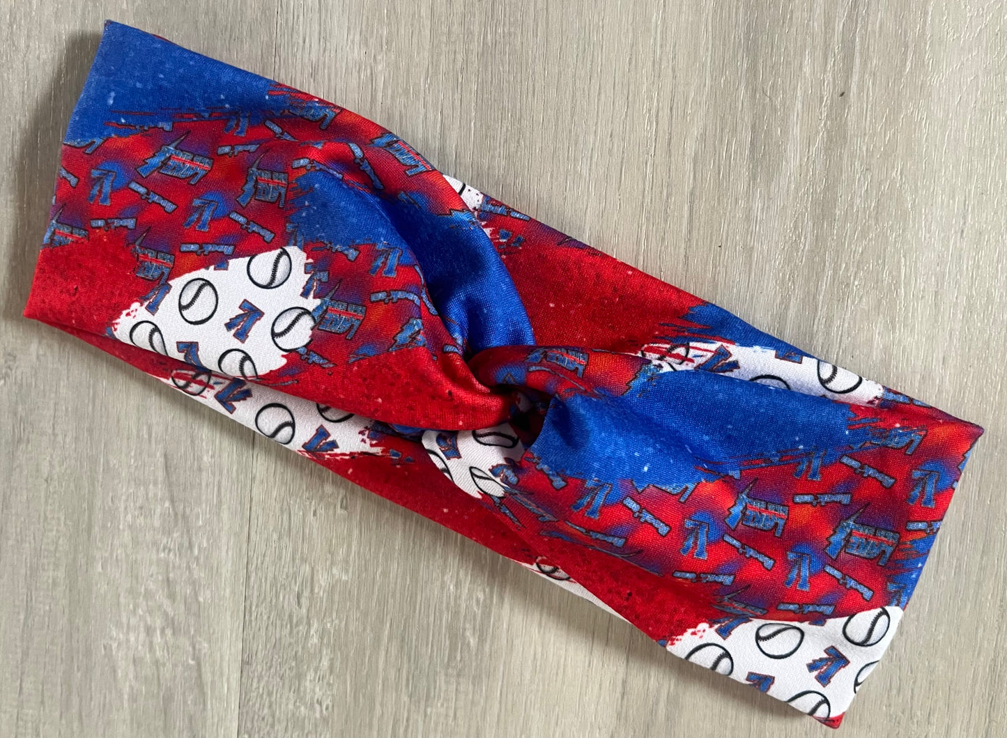 Lake Baseball BrushstrokeHeadband