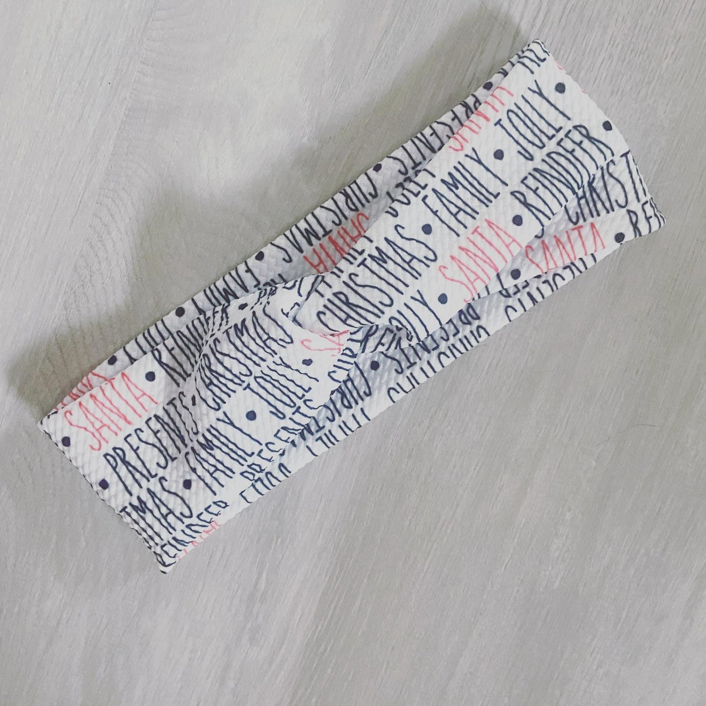 Christmas Words Headband