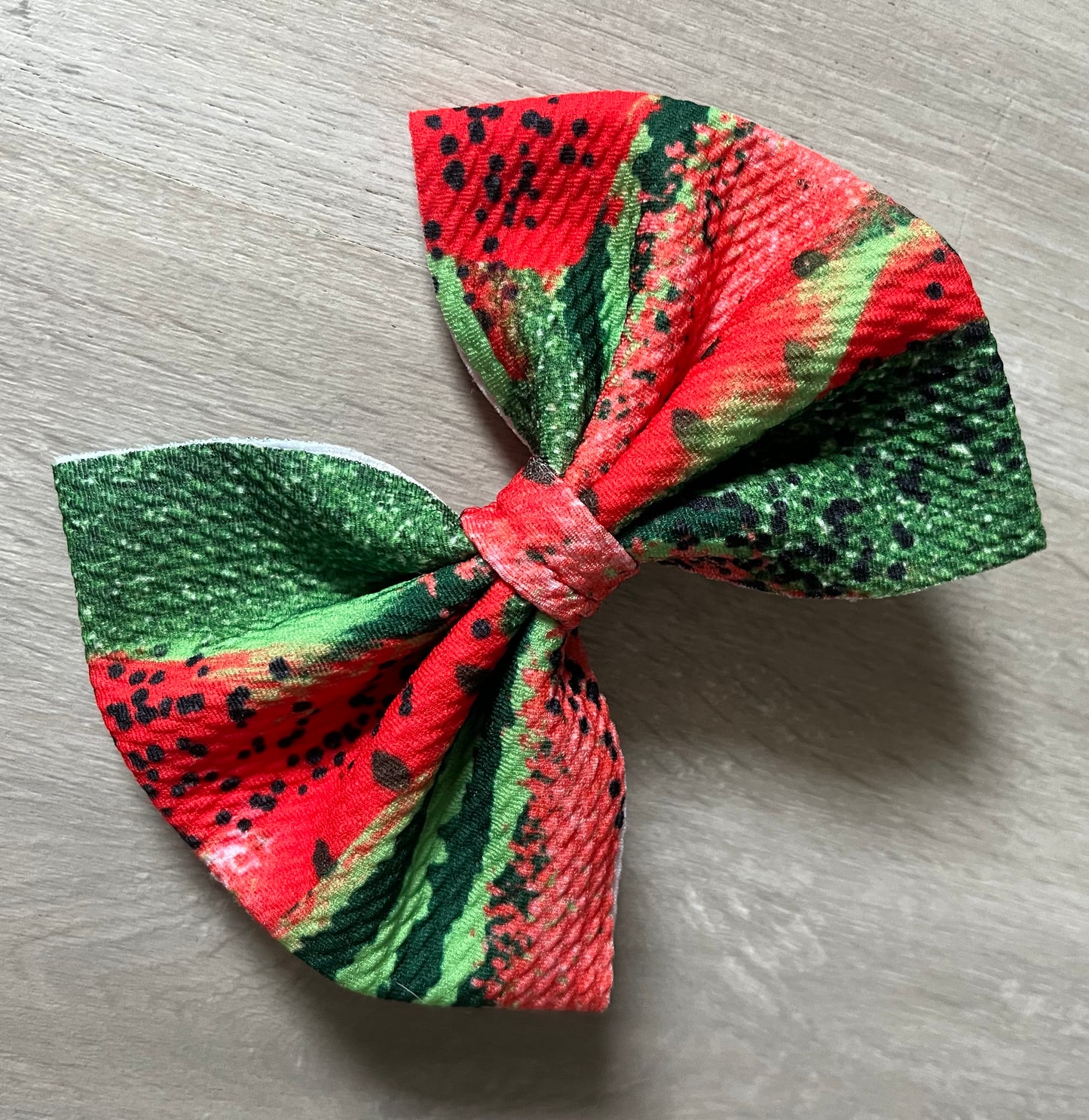 Watermelon Clip In Bow