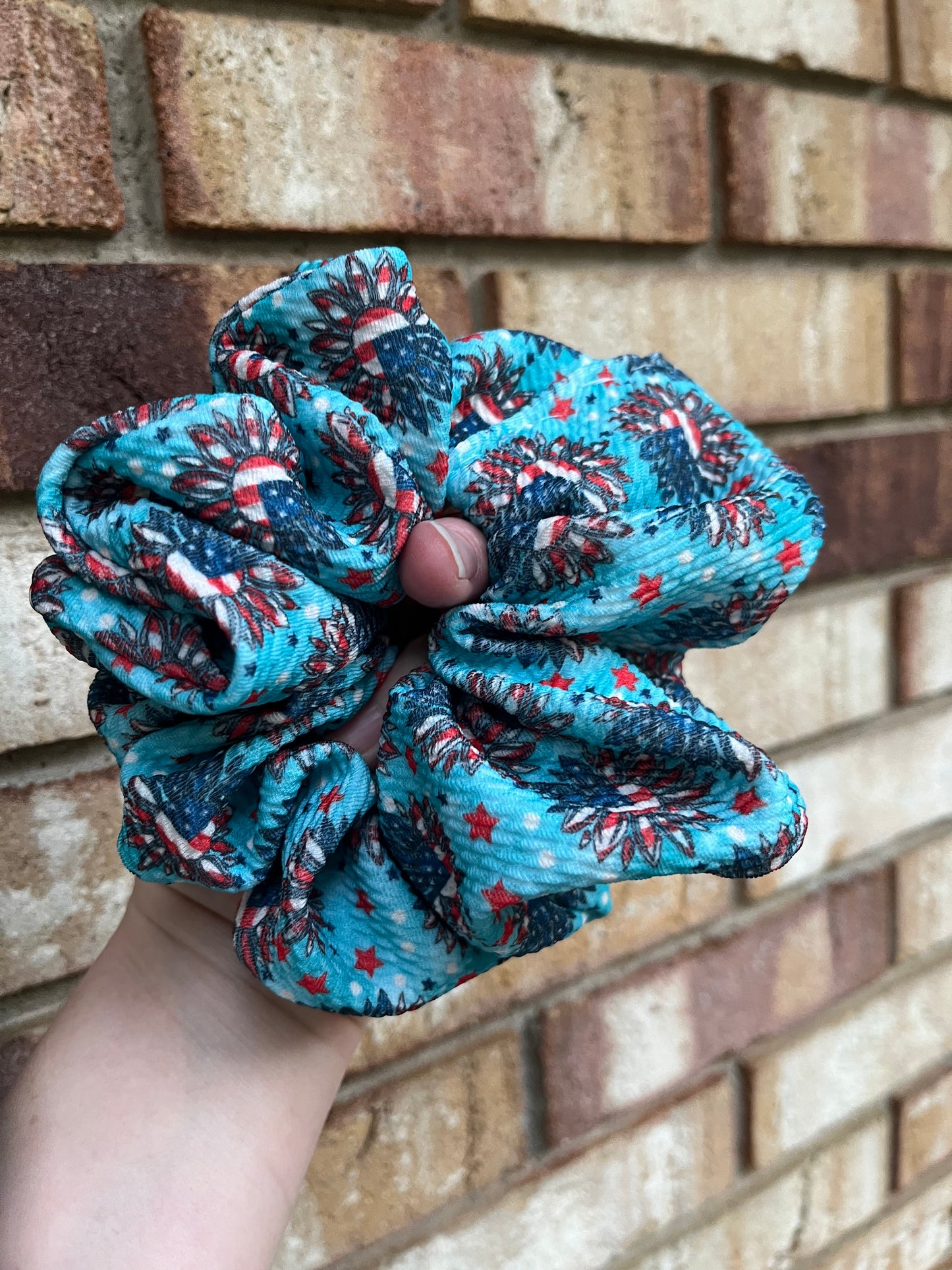 American Sunflower Scrunchie
