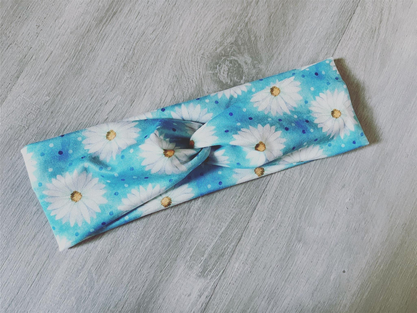 Blue Daisy Headband