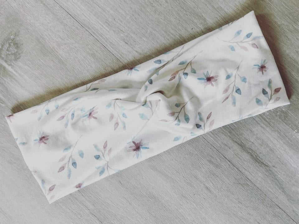 Watercolor leaves Headband