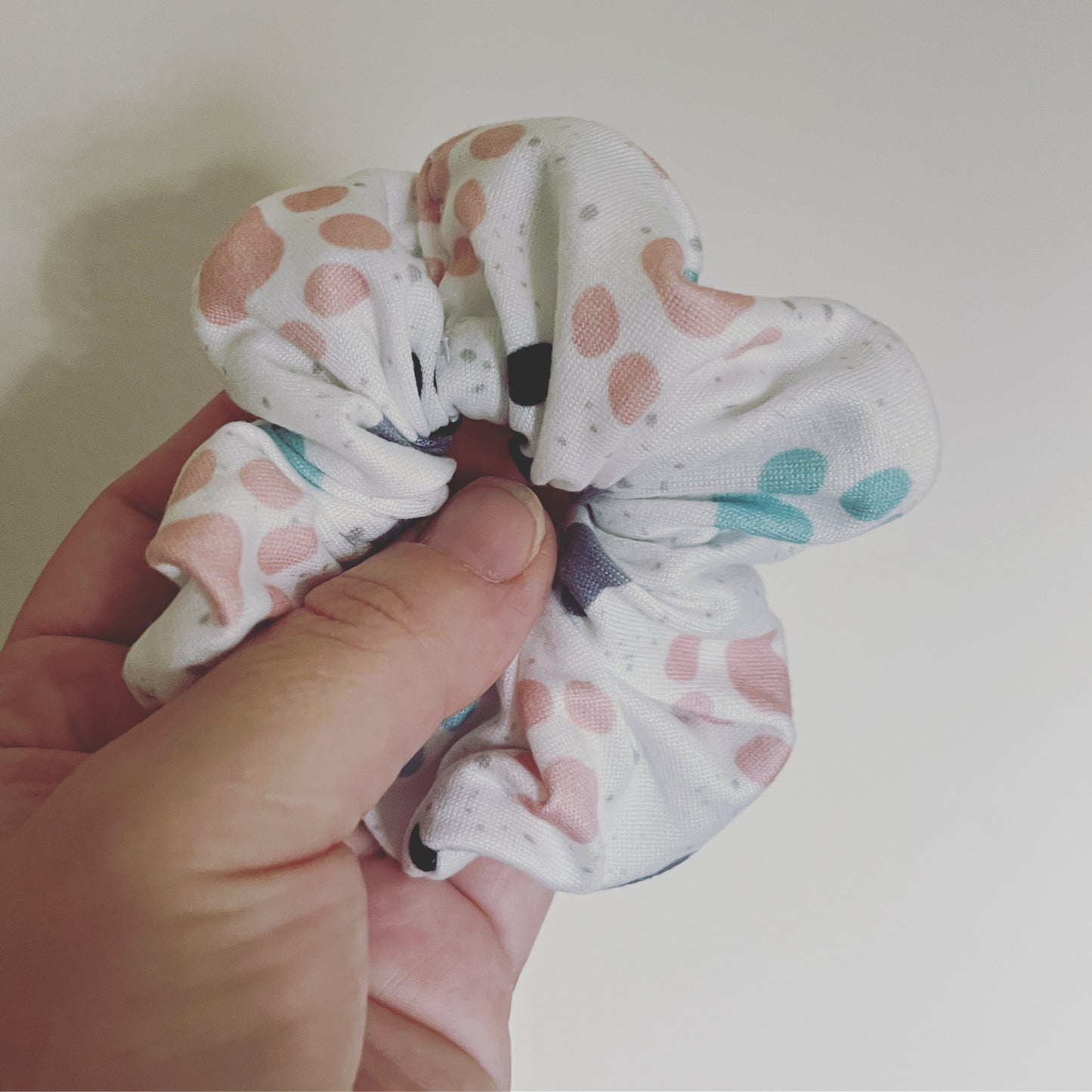 Paw print scrunchie