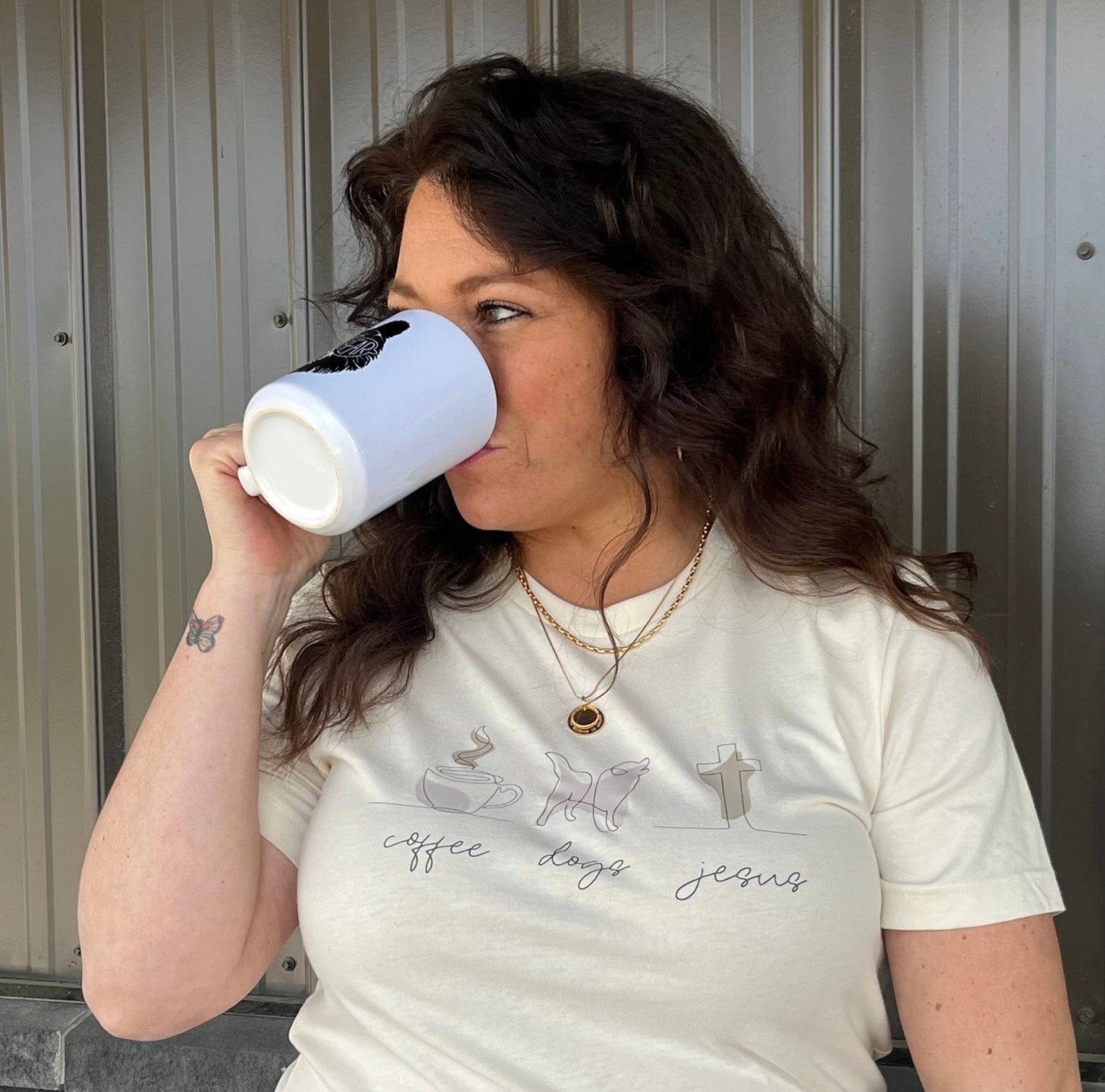 Coffee Dogs Jesus T-shirt