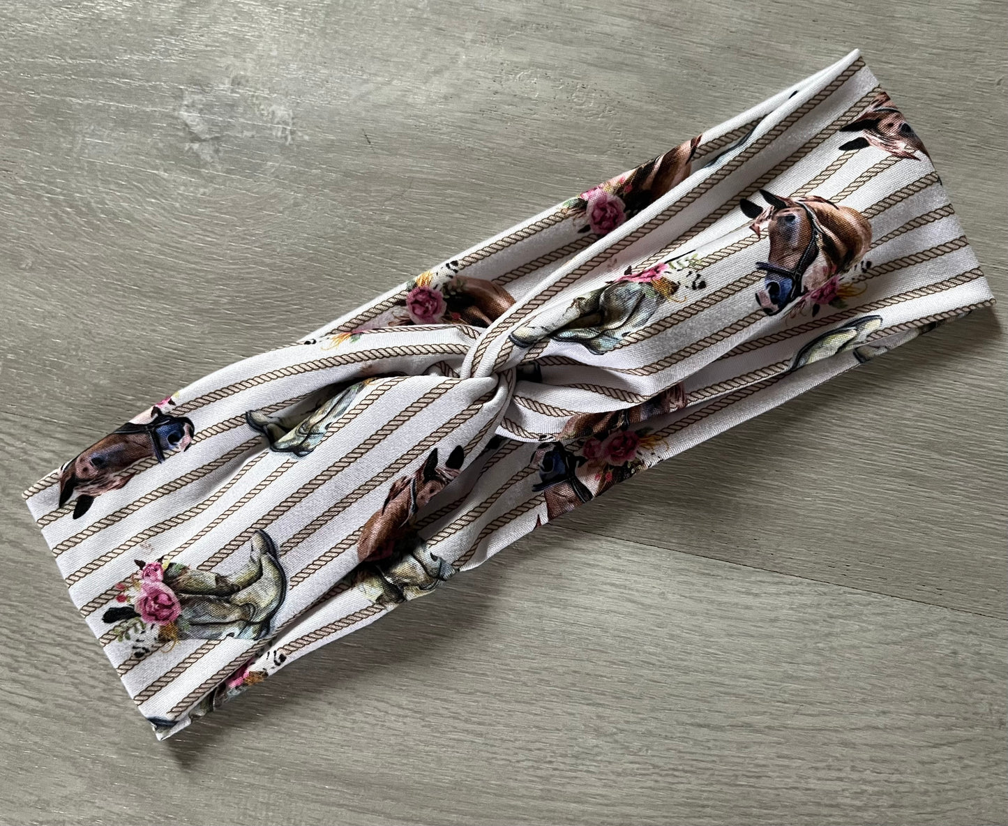 Horse and Floral Boot Headband