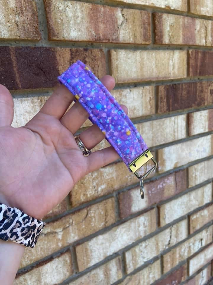 Faux Glitter Key Fob