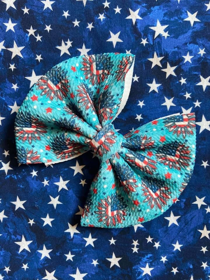 Sun Flower Clip Bow
