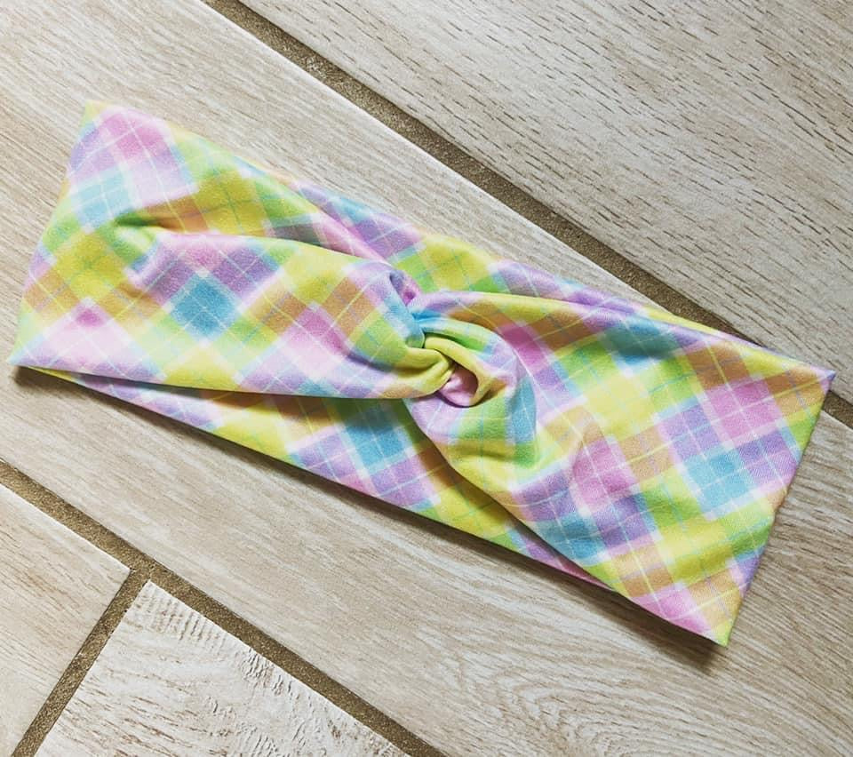 Spring Plaid Headband