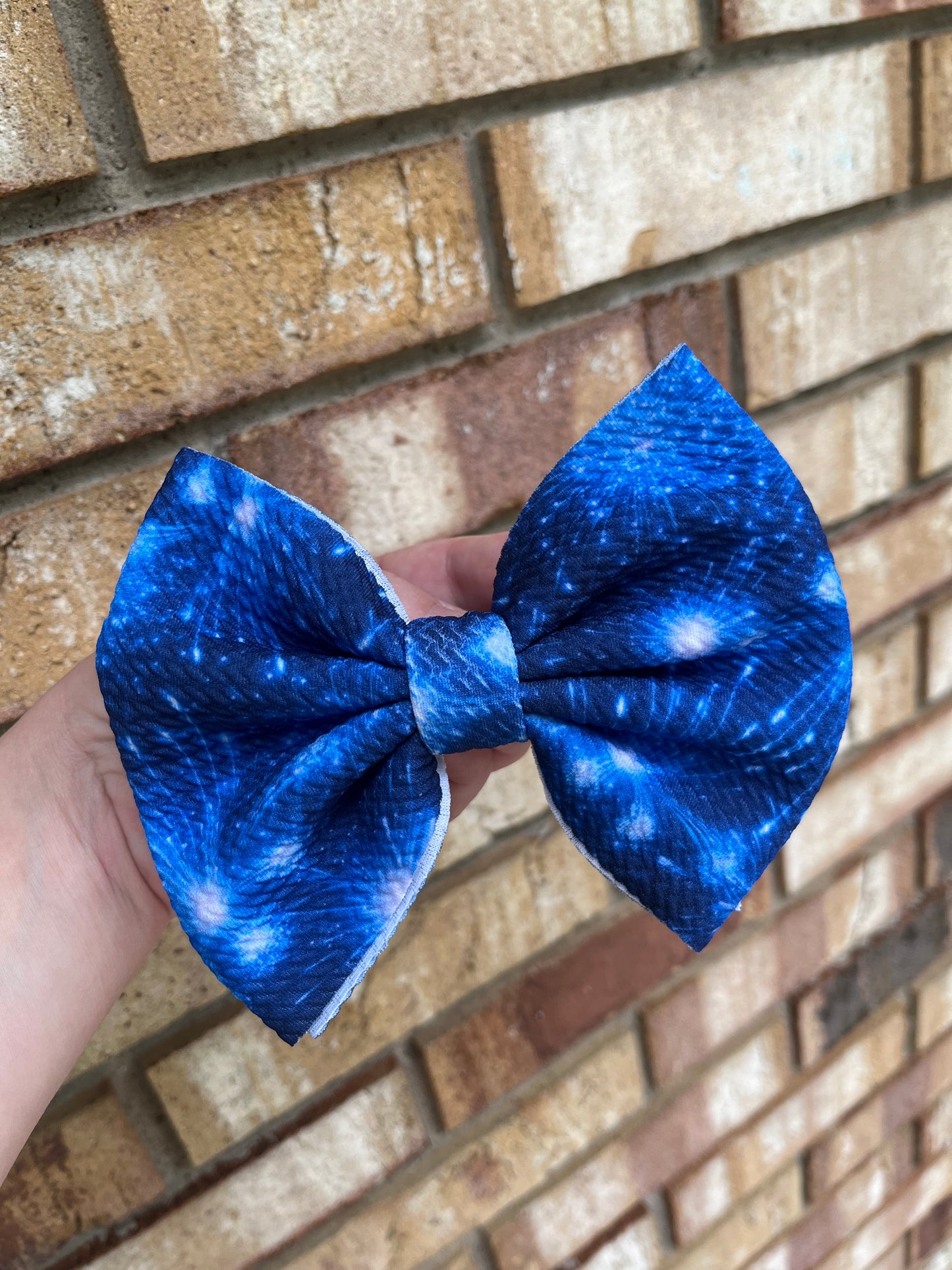Blue Fireworks bow