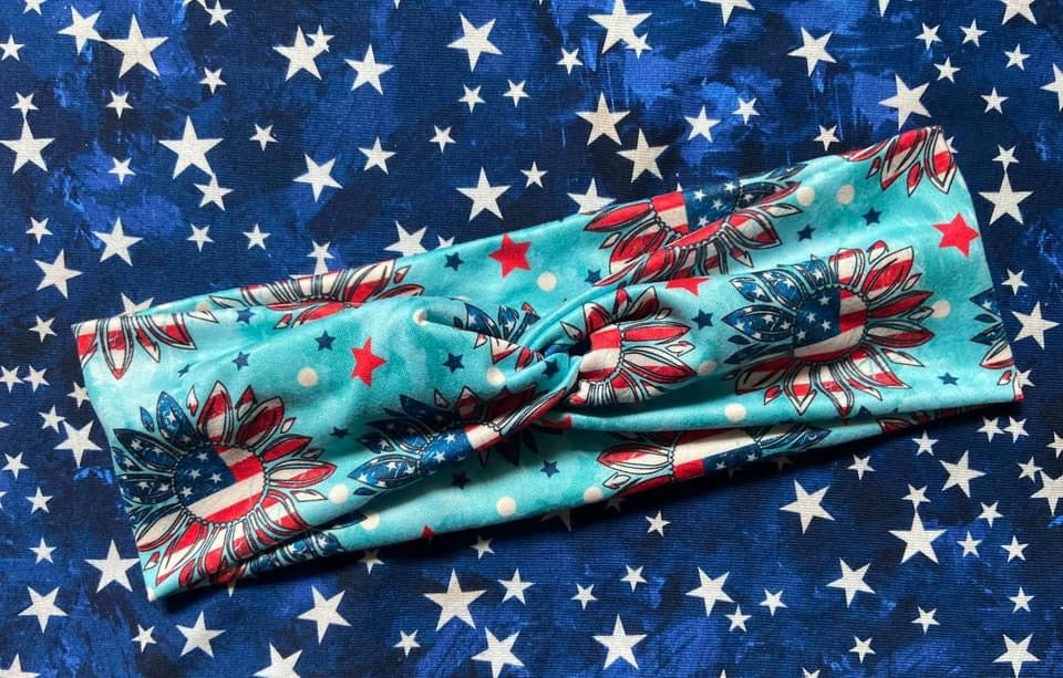 American Sunflower Headband