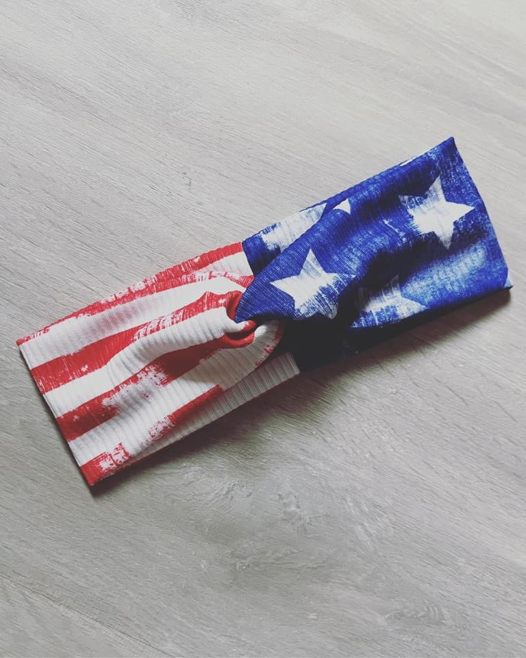 Distressed Flag Headband