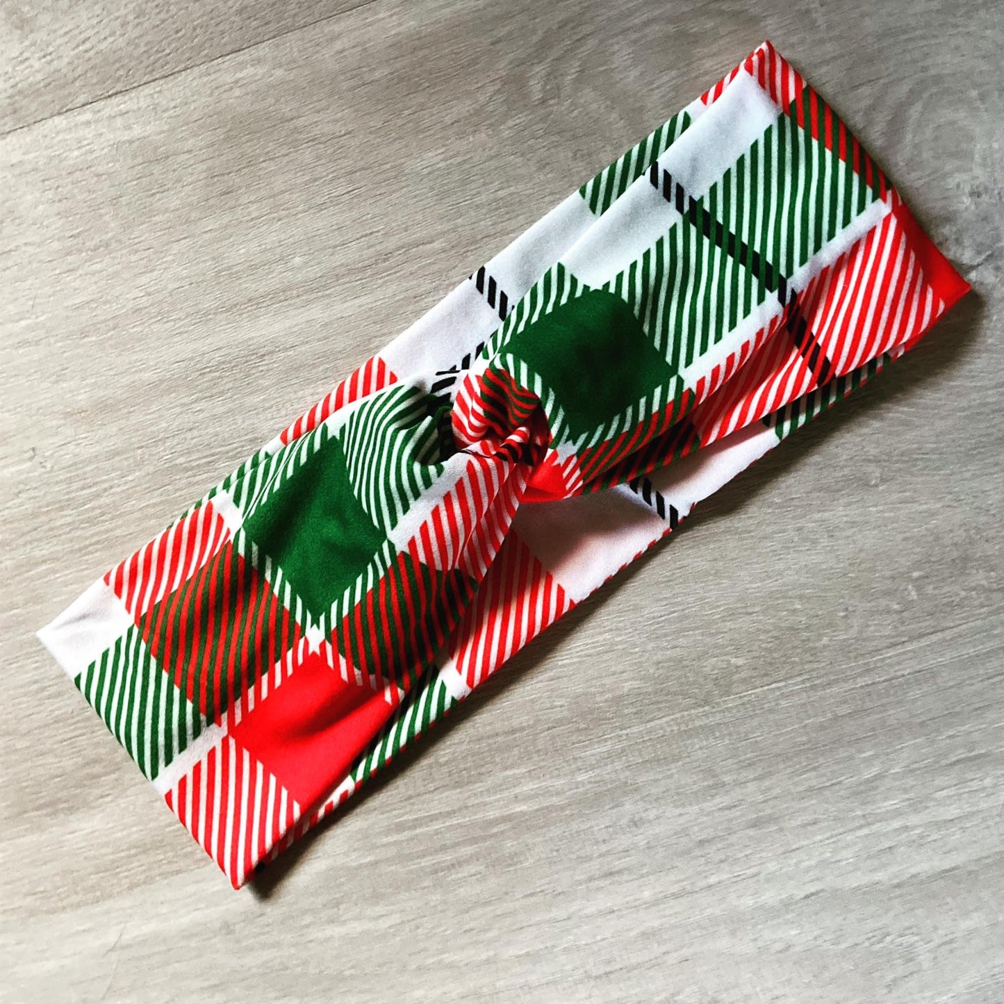 Christmas Package Plaid Headband