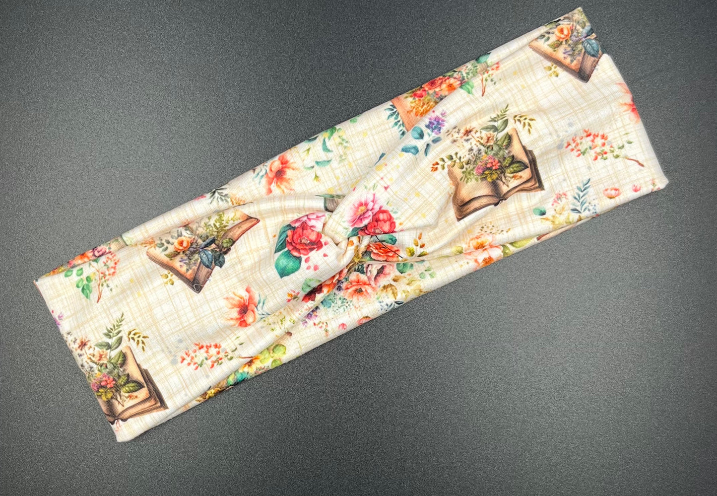Book Floral Headband 