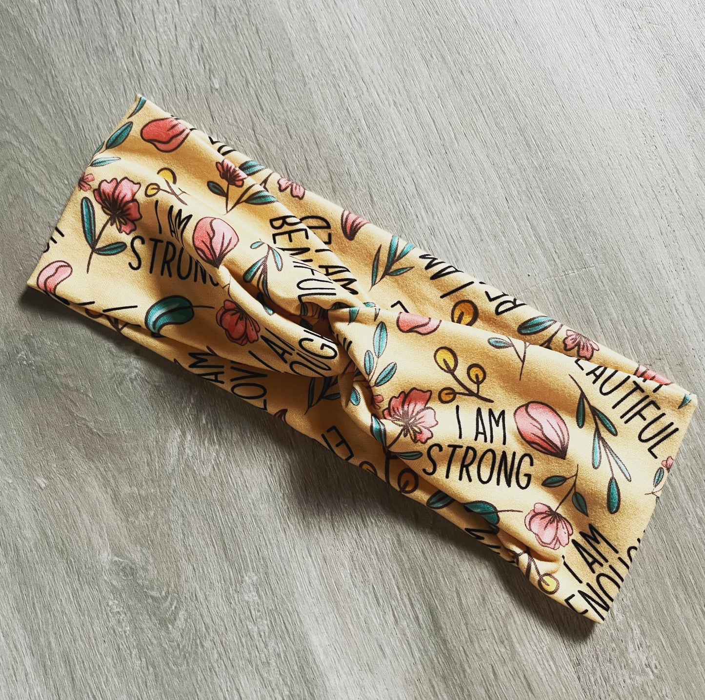 Affirmation yellow Headband