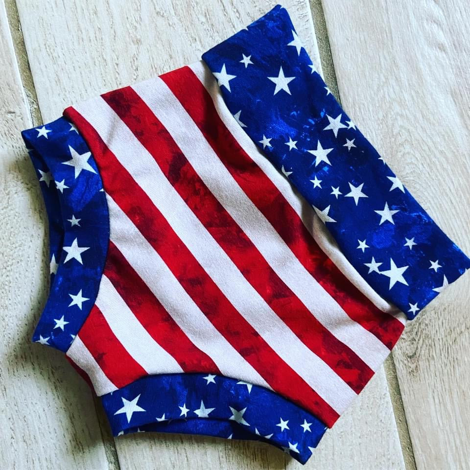 Stars And Stripes Bummie Shorts