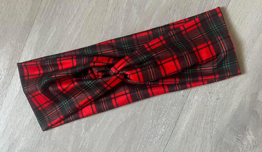 Christmas Plaid Headband