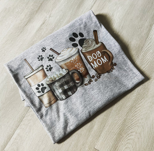Dog Mom Coffee T-shirt