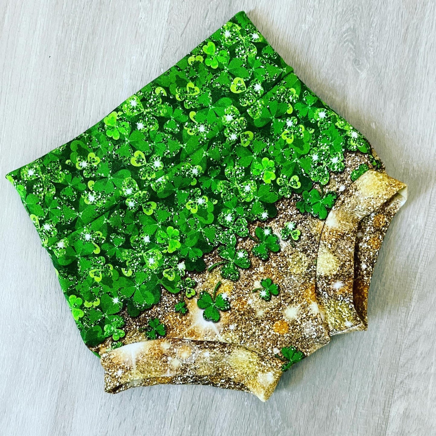 St. Patty Faux Glitter Bummies