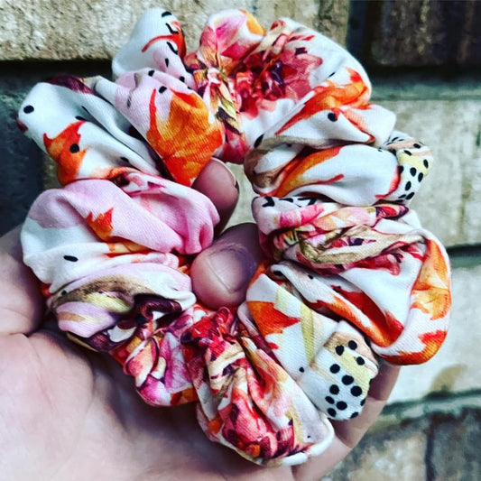 Fall Floral Scrunchie