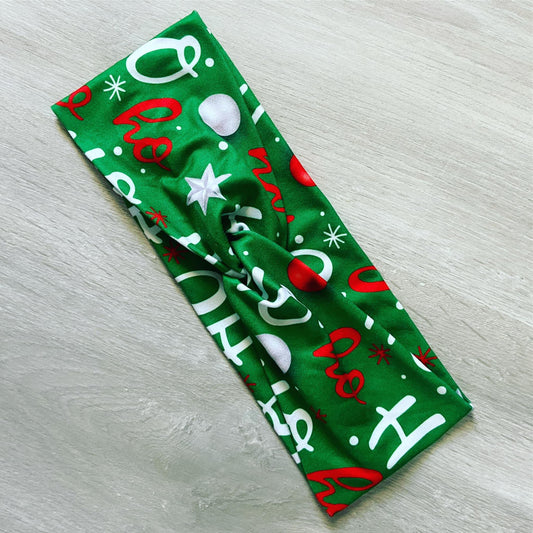 HO HO Green Headband