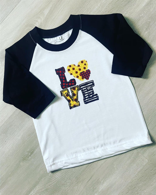 Love Raglan toddler top