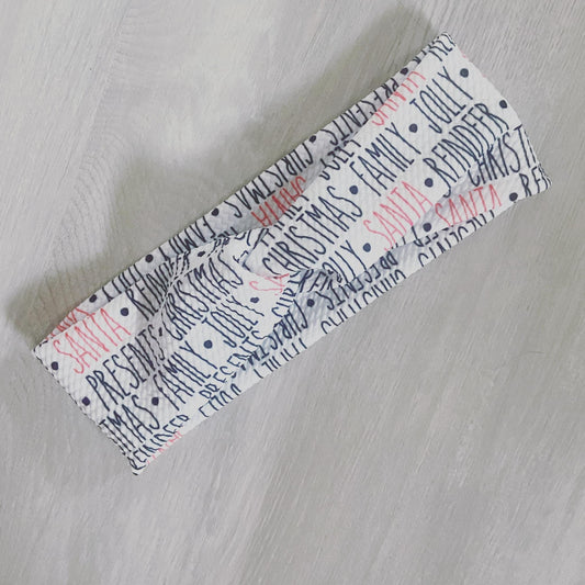 Christmas Words Headband