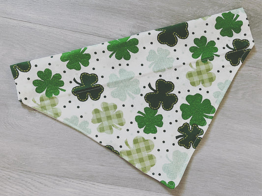 White Shamrock Bandana