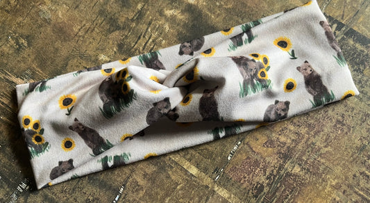 Sunflower Bears Headband