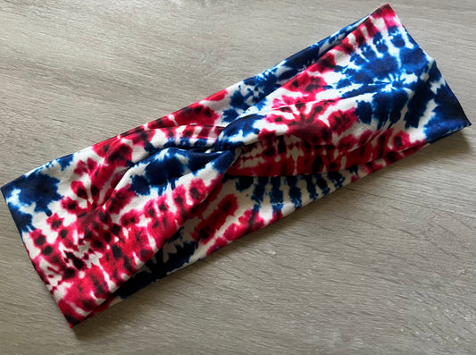 Tie Dye Red White And Blue