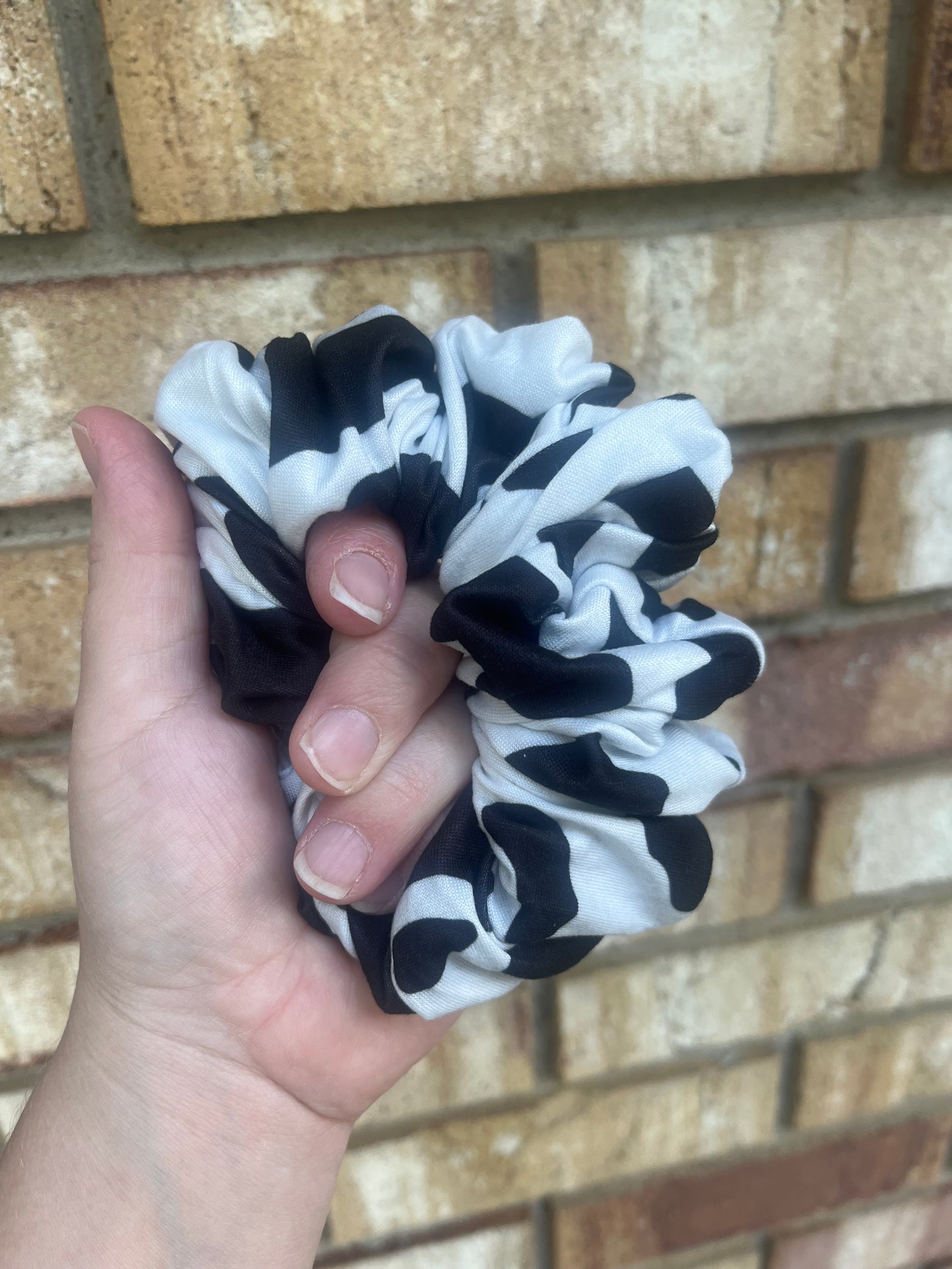 Cow Scrunchie