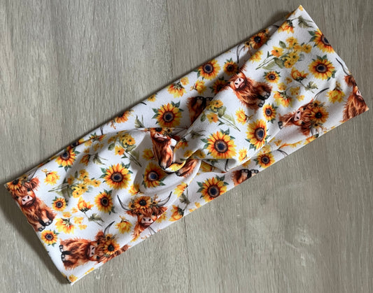 Sunflower Highland Headband