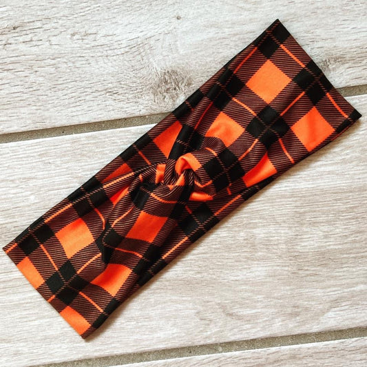 Black And Orange Headband