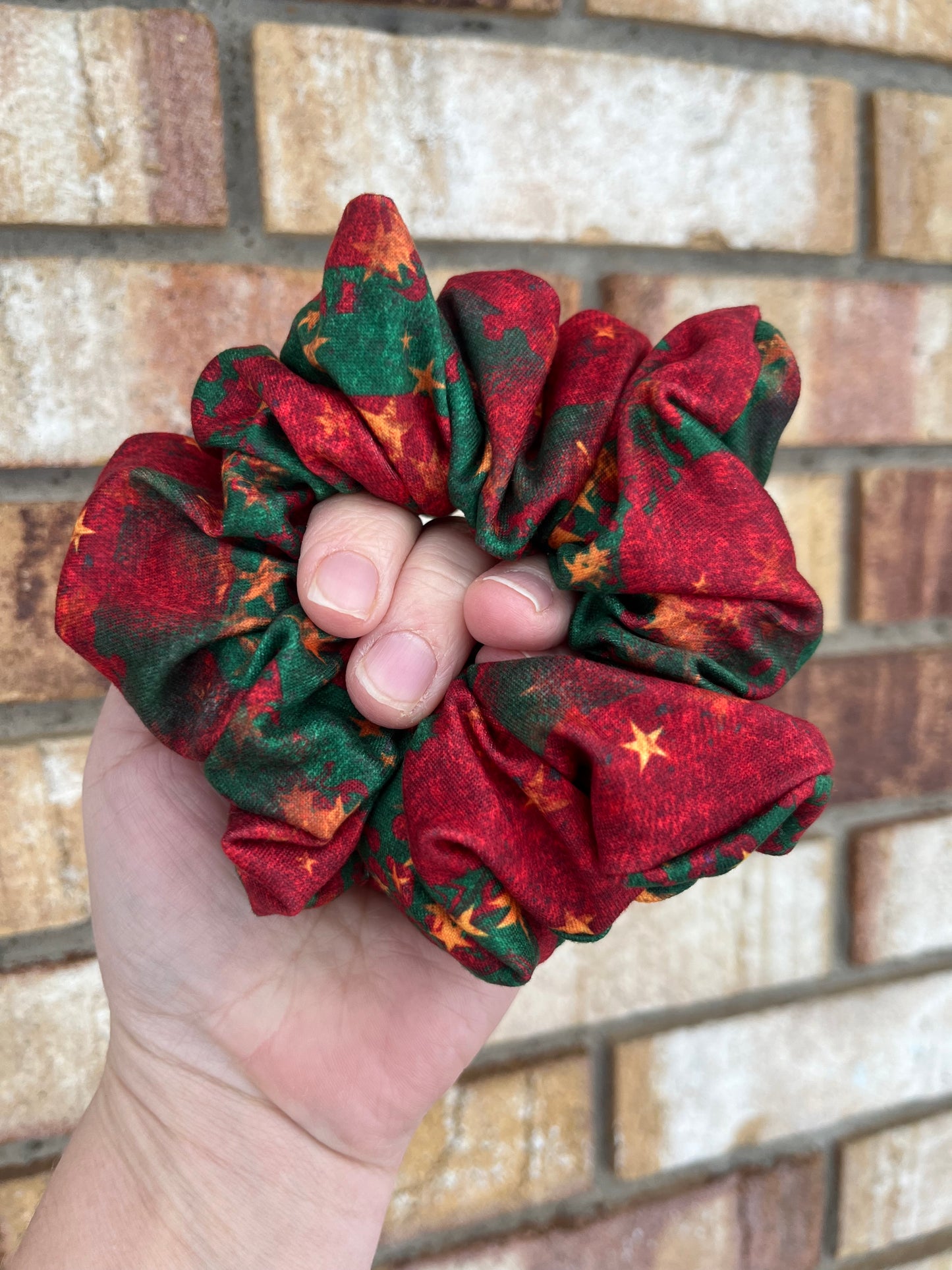 Christmas Stars Scrunchie