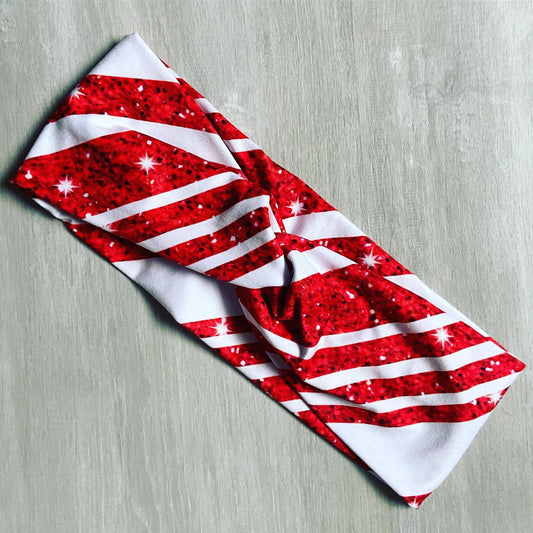 Glitter Candy Stripes Headband