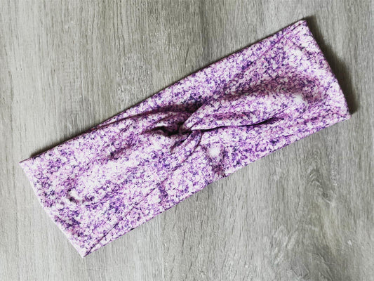 Purple Faux Glitter Headband