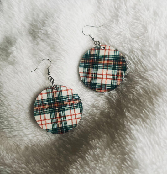 Christmas Plaid Earrings