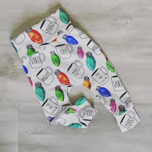 Christmas Lights And Mugs Pants