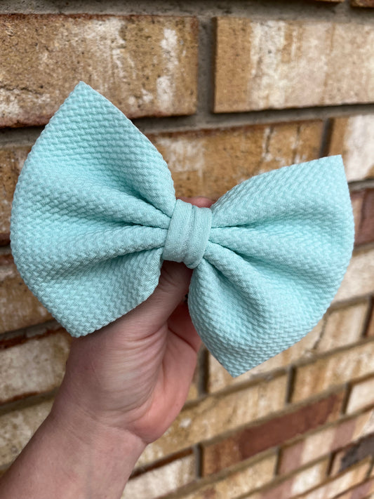 Robins Egg Blue Clip In Bow