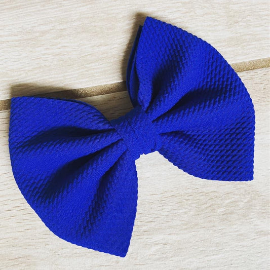 Royal Blue Clip In Bow