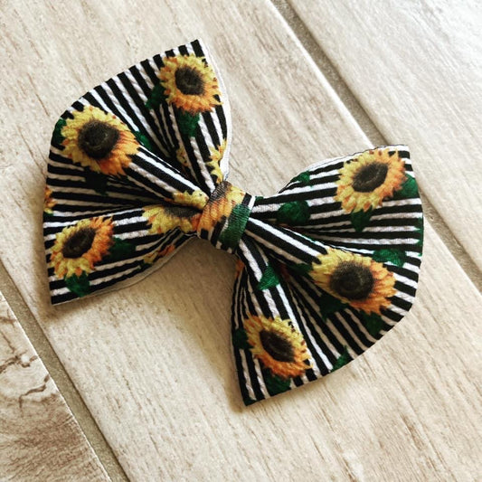 Sunflower Clip In Bow