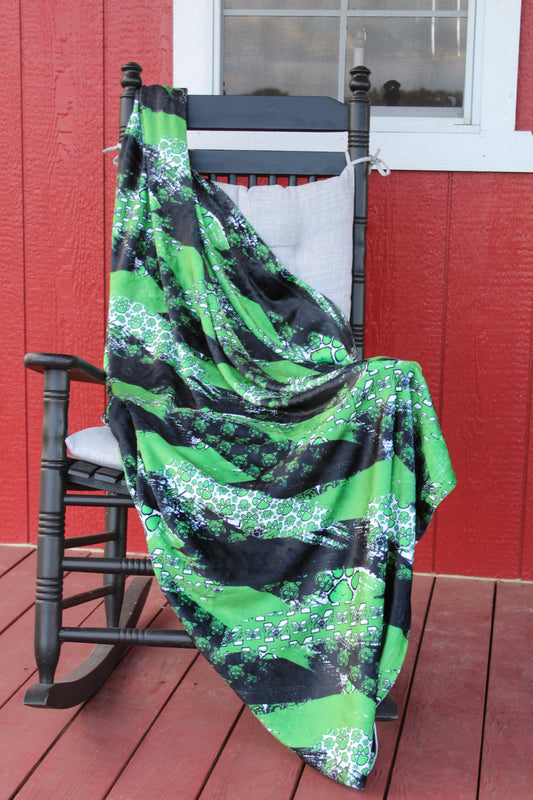 Wild Cats Brushstroke Blanket