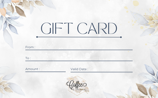 Coffee And Sparkle Gift Card